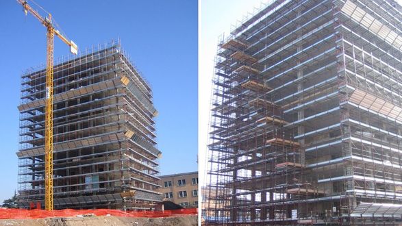 Condor Scaffolding system with pins