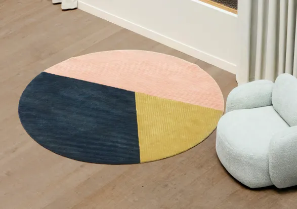 Northern Row rug circular trio