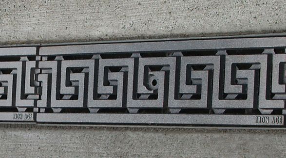 Iron Age Designs Greek Key Trench Grates