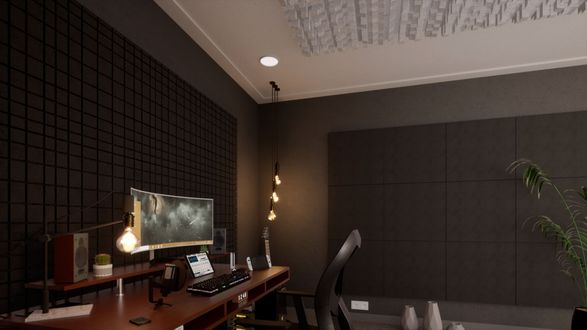 Eliacoustic Acoustic Conditioning Fussor 3D Acoustic Diffuser Ceiling