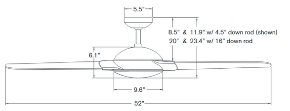 The Modern Fan Flow 52″ Fan