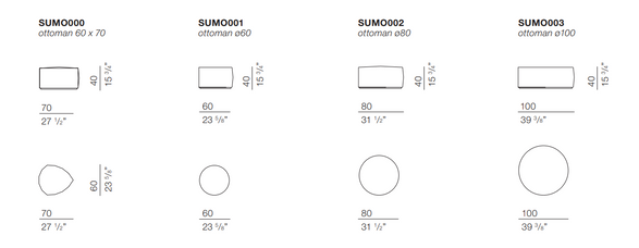 Bodema Sumo Pouffes