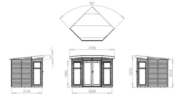 Alton Green Houses Fairford 7x7 Summerhouse  (7'4\