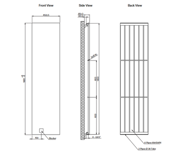 Lusso Bagno Matte White Designer Radiator