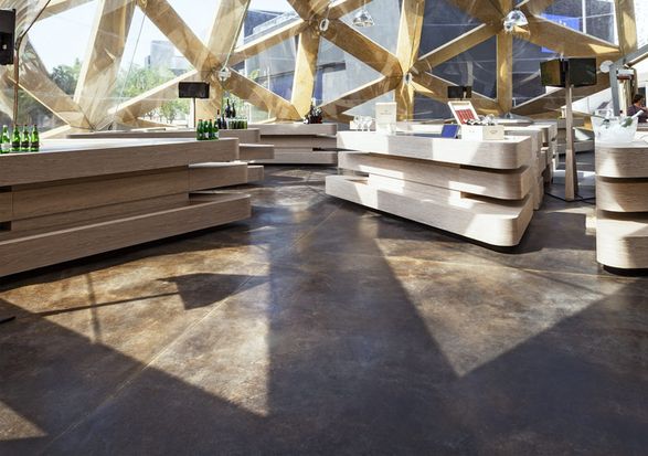 Ideal Work Acid-Stain Floor