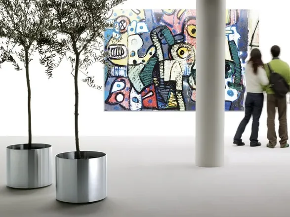 Rexite Nox Flora Steel Vase