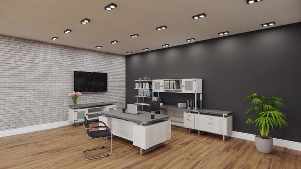 Safco Mirella™ Low Wall Cabinet Glass Doors