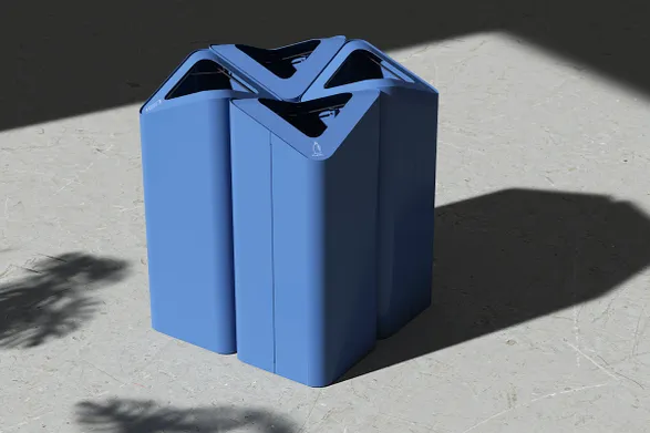 Trece Wavy Outdoor Litter Bins