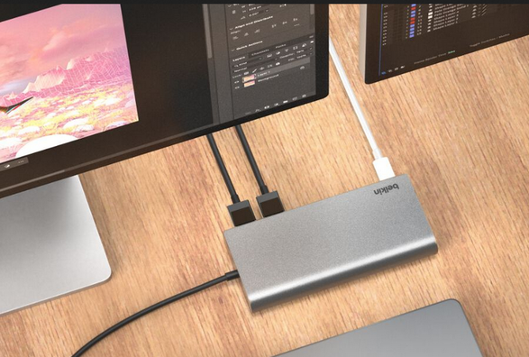 Belkin Universal USB-C 8-in-1 Dual Display Core Hub Docking Stations