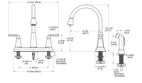 Pfister Faucets Allegan 2-handle Kitchen Faucet