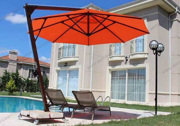 Umbrella House Side Pole Circular Umbrella