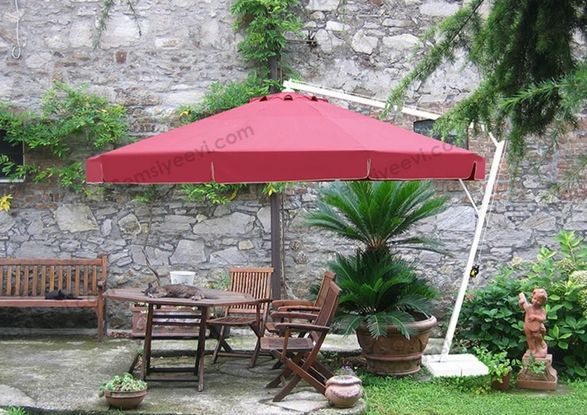 Umbrella House Side Pole Circular Umbrella