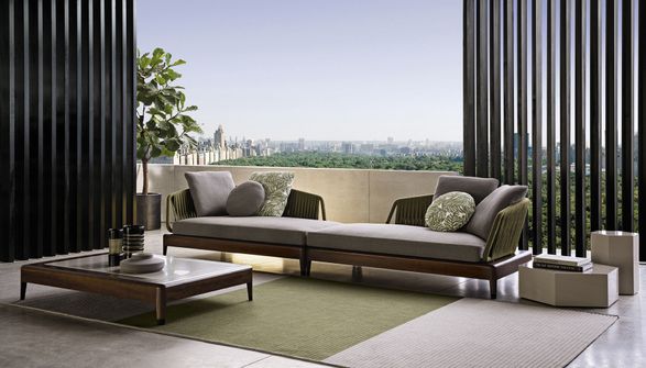 Minotti Tricot "Flag" Outdoor Rug