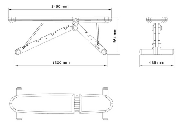 Pentfitness Banka™ advance gym weight bench