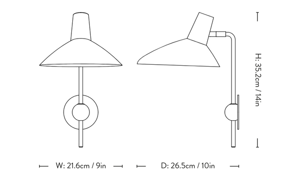 &tradition Tripod Hm12 Wall Lamp