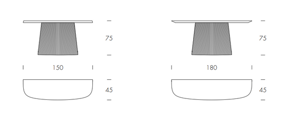Tonin Casa Adone Plissè Console Table