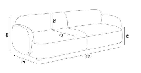 Northern Gem sofa 3.5-seater Sofa