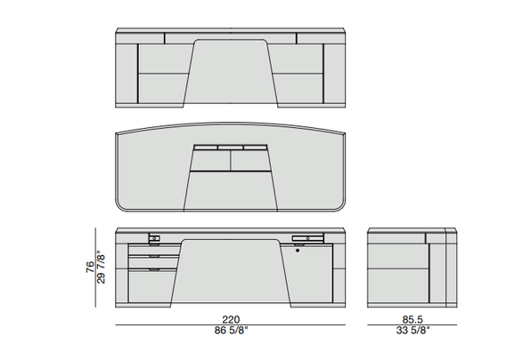 Porada Flavio Writing Desk