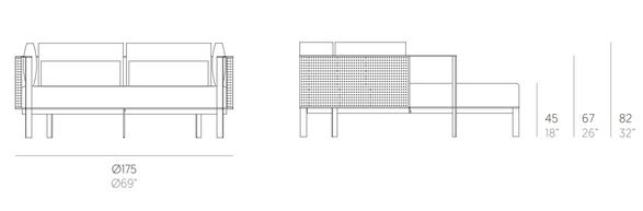 Serralunga Solanas Round Chill Bed