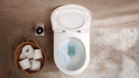 Hansgrohe Lavapura Element S Wall Hung Shower Toilet Set Aquahelix Flush, Smartclean, Hygieneeffect
