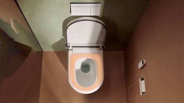 Hansgrohe Lavapura Element S Wall Hung Shower Toilet Set Aquahelix Flush, Smartclean, Hygieneeffect