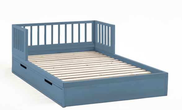 Ettone Nido with protective head-fence and storage drawer Kids Bed