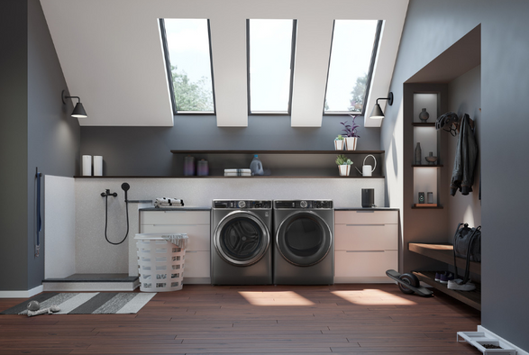 Geappliances GE Profile™ ENERGY STAR® 7.8 cu. ft. Capacity Smart Front Load Gas Dryer