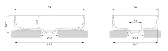Omnires Ovo M+ Countertop Basin