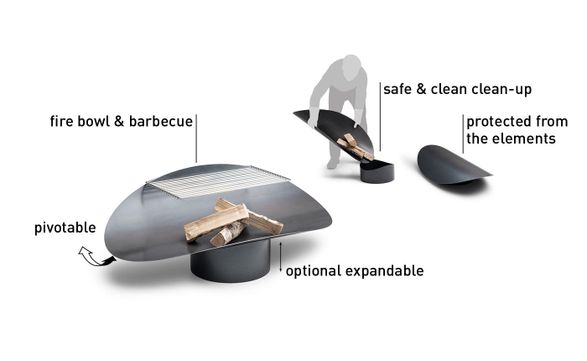 Hofats Ellipse Fire Bowl