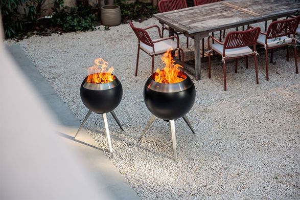 Hofats Moon 55 Fire Basket With High And Low Stand