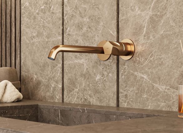 Mgs PE294 Two Hole Wall Mounted Mixer