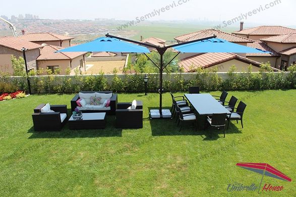Umbrella House Double Side Pole Umbrella