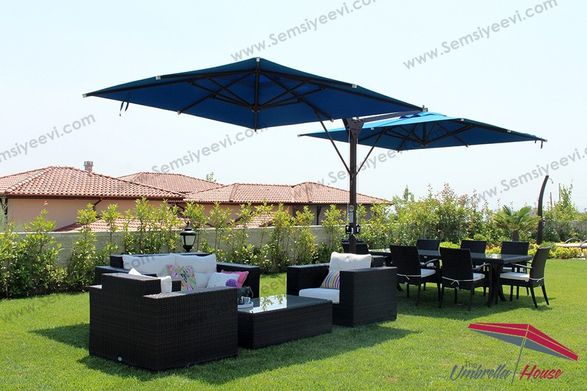 Umbrella House Double Side Pole Umbrella