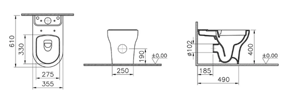 Vitra Zentrum Toilet Seat