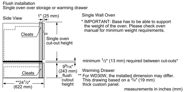 Thermador Warming Drawer 30'' WD30W