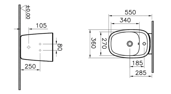 VitrA Plural Floor-standing Bidet