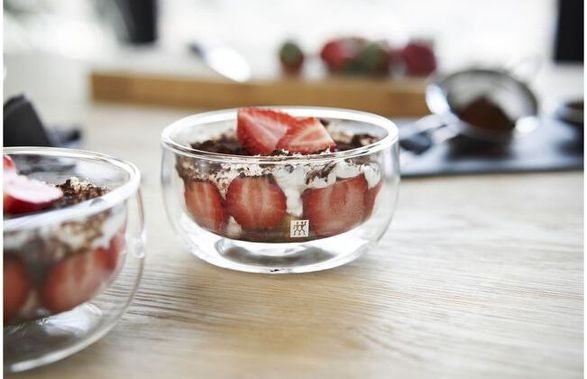Zwilling 2 Piece Double-wall Glass Bowl Set Transparent