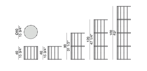 Porada Cell Bookcases