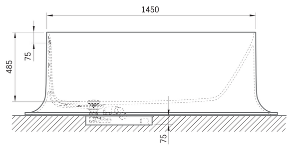 Paa Alba Linea Bathtub