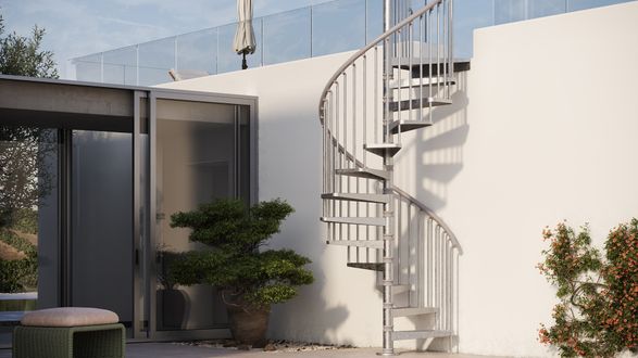 Scrigno Outdoor Spiral Staircase