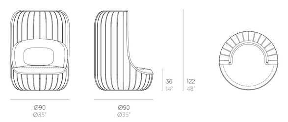 Gandiablasco Arena Swing Outdoor Swing Seats