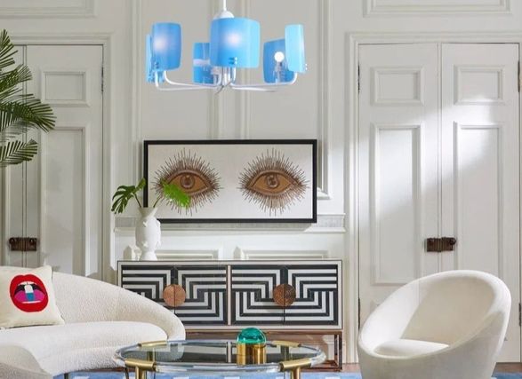 Jonathan Adler Eyes Beaded Art