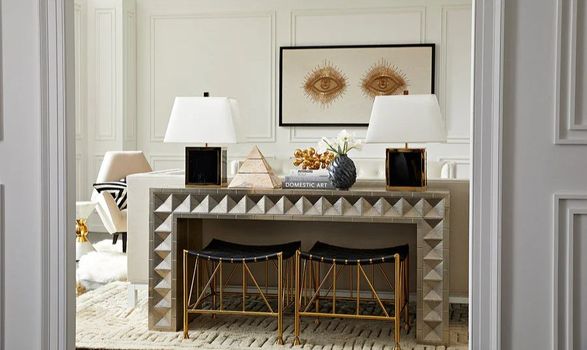 Jonathan Adler Eyes Beaded Art
