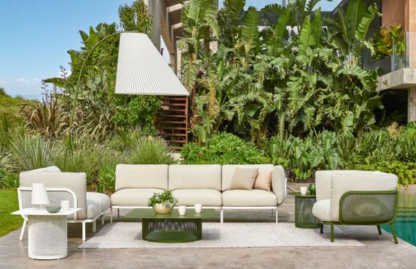 emu Cabla 5-seater corner sofa made of steel