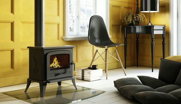 Kratki Wood Burning Cast Iron Stove Kratki K7 Ø 130 5 Kw