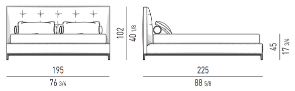 Minotti Andersen Bed