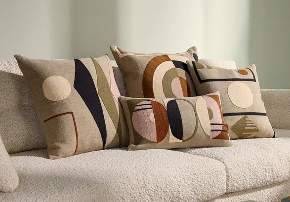 Jonathan Adler Monterey Circles Cushion