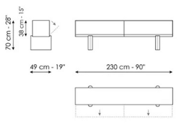 Bonaldo Blocco Sideboard