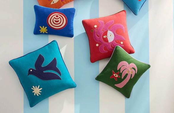 Jonathan Adler Playa Bird Cushion