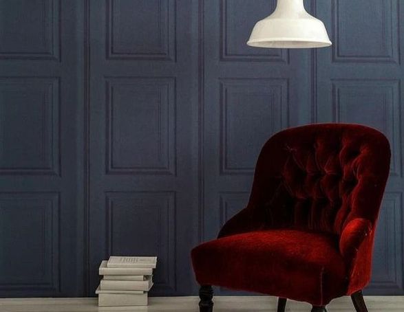 Mineheart Petrol Panelling Wallpaper